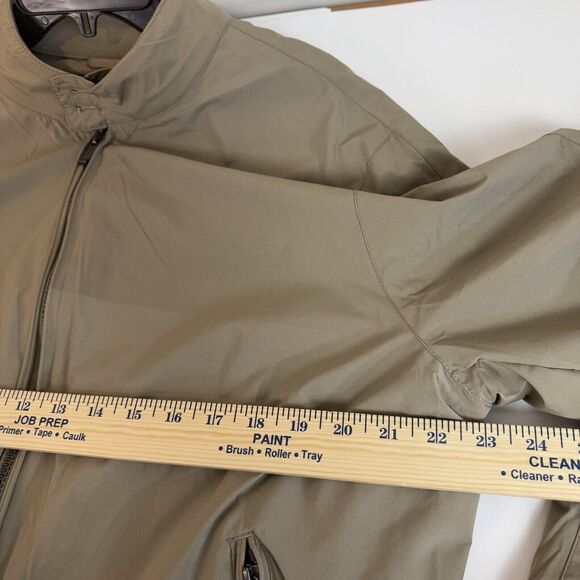 MAGASCHONI MAN NWT Men’s L Full Zip Bomber Lightweight Jacket Packable Tan Khaki - Picture 4 of 11